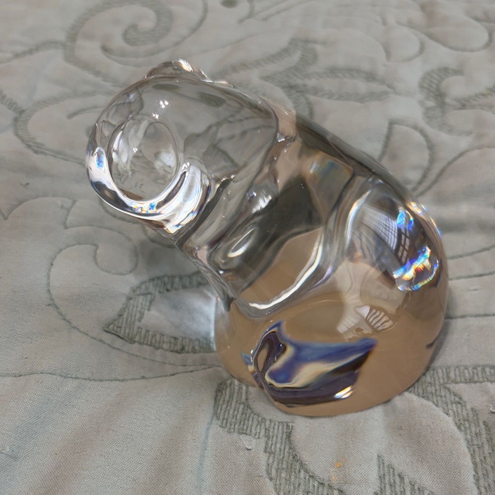 Vintage Clear Crystal Frog Figurine from Orrefors Sweden - Picture 4 of 7